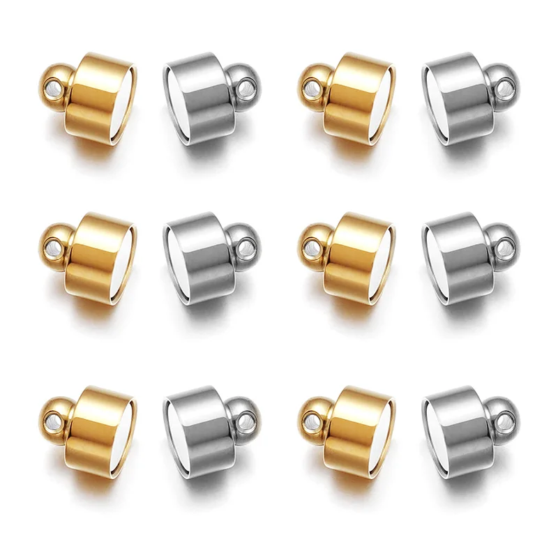 2pcs/lot Stainless Steel Magnetic Buckle Gold Silver Color Leather Cord Connector For Jewelry Making Diy Bracelet Accessories
2pcs/lot Stainless Steel Magnetic Buckle Gold Silver Color Leather Cord Connector For Jewelry Making Diy Bracelet Accessories
