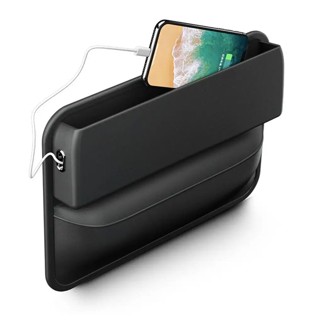 Newest PU Leather Car Console Side Seat Gap Filler Front Seat Organizer For Cellphone Key Coin Stop Dropping Between Seats Black
Newest PU Leather Car Console Side Seat Gap Filler Front Seat Organizer For Cellphone Key Coin Stop Dropping Between Seats Black