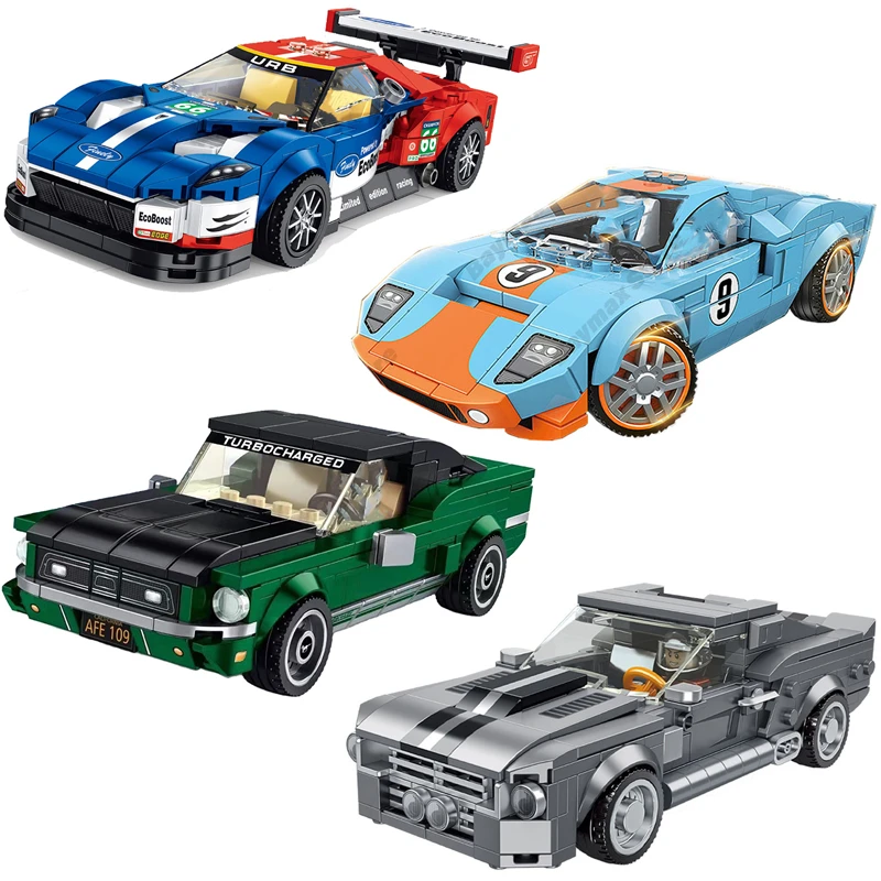 Speed Champions Forded Mustang Racing Sports Car Vehicle Figures MOC DIY Building Blocks Sets Rally Racers Model Bricks Toys Kid
Speed Champions Forded Mustang Racing Sports Car Vehicle Figures MOC DIY Building Blocks Sets Rally Racers Model Bricks Toys Kid