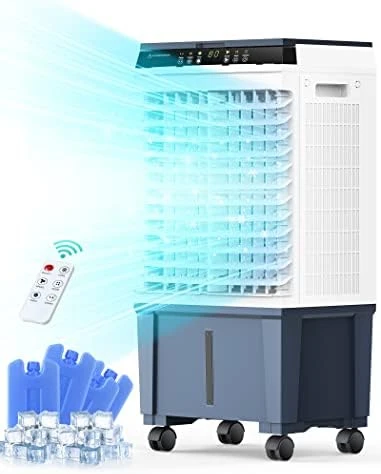 Choice 3-in-1 Evaporative Air Cooler, 1300CFM Swamp Cooler with 12H Timer, Remote Control, 4 Ice Packs & 5.3 Gal Tank, Humi
Choice 3-in-1 Evaporative Air Cooler, 1300CFM Swamp Cooler with 12H Timer, Remote Control, 4 Ice Packs & 5.3 Gal Tank, Humi