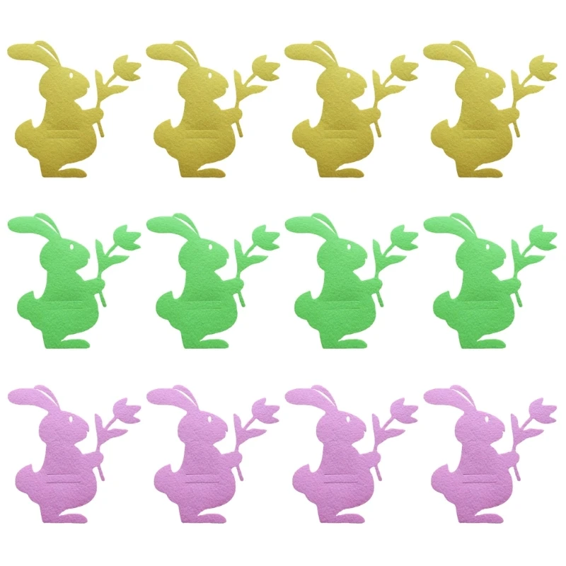 4pcs Flower Bunny Cutlery Bag Easter Knives Fork Holder Non-woven Fabric Tableware Organizers Home Table Decorations M6CE
4pcs Flower Bunny Cutlery Bag Easter Knives Fork Holder Non-woven Fabric Tableware Organizers Home Table Decorations M6CE