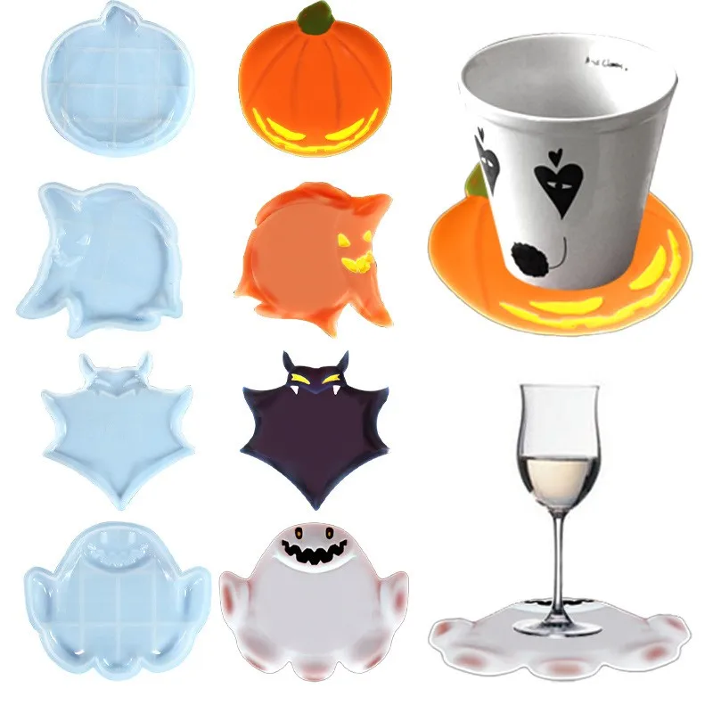 DIY Ghost Coaster Silicone Mold Halloween Series Cartoon Tray Crystal Epoxy Resin Molds Handmade Crafts Desktop Decor Tools
DIY Ghost Coaster Silicone Mold Halloween Series Cartoon Tray Crystal Epoxy Resin Molds Handmade Crafts Desktop Decor Tools