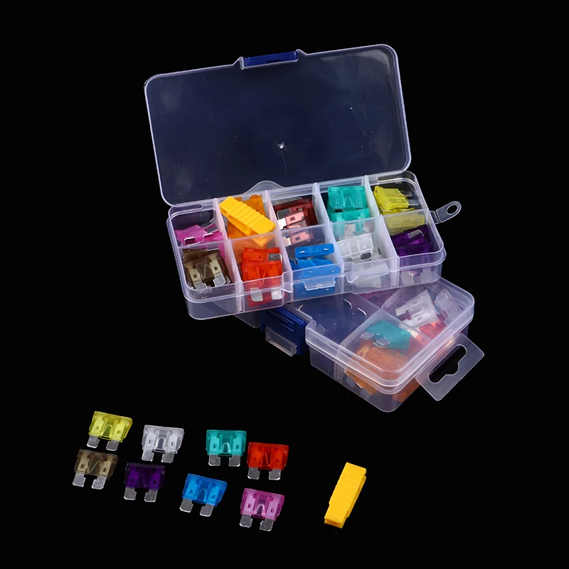 50PCS Car Medium Size Fuse Assortment Set Blade Type Auto Car Truck Fuse with Box Clip
50PCS Car Medium Size Fuse Assortment Set Blade Type Auto Car Truck Fuse with Box Clip
