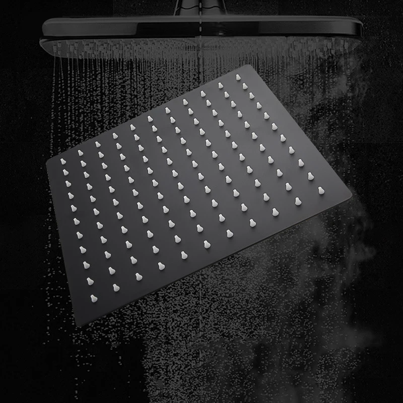 Bathroom Pressurized Black Shower Top Spray 304 Stainless Steel Square Top Spray Shower Sprayer
Bathroom Pressurized Black Shower Top Spray 304 Stainless Steel Square Top Spray Shower Sprayer
