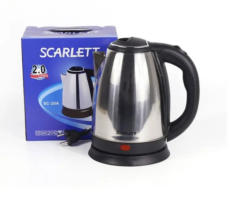 12pcs a lot free shipping drop shipping SCARLETT 1.5L Home appliance stainless steel water electric kettle 2L good price
12pcs a lot free shipping drop shipping SCARLETT 1.5L Home appliance stainless steel water electric kettle 2L good price