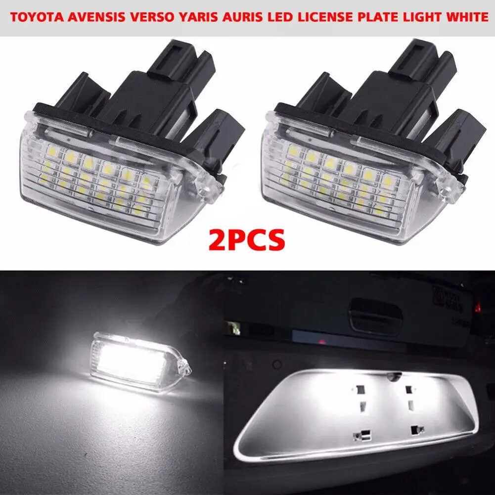 2pcs Canbus LED Licence Number Plate Light White For Toyota Avensis Verso Yariss Vitz Camryy Corolla Prius C Ractis
2pcs Canbus LED Licence Number Plate Light White For Toyota Avensis Verso Yariss Vitz Camryy Corolla Prius C Ractis