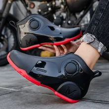 New Men rain boot Outdoor Fishing Shoes anti slip Punk Ankle Rubber Boots Waterproof Strong Blocking Water rain Shoes Size 39-44
