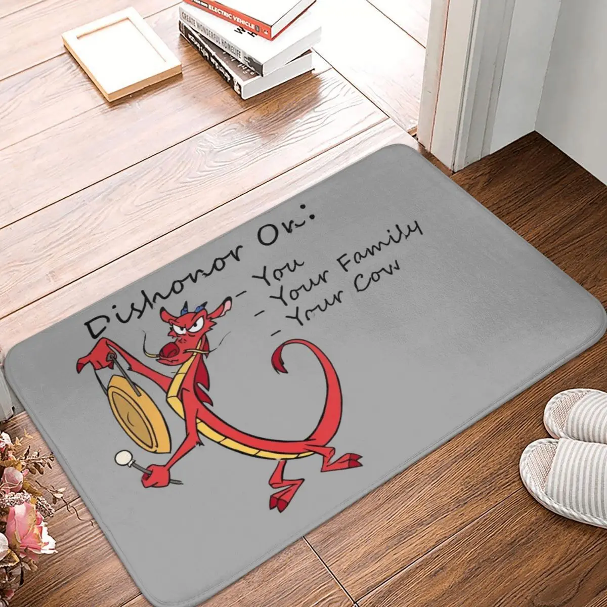 Dragon Mushu From Mulan Doormat Rug carpet Mat Footpad Bath mat Anti-slip Entrance Kitchen Bedroom Absorbent dust removal
Dragon Mushu From Mulan Doormat Rug carpet Mat Footpad Bath mat Anti-slip Entrance Kitchen Bedroom Absorbent dust removal