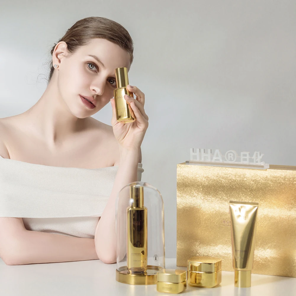 Official HHA Lostrous Glow Series Set Anti Wrinkle Anti Aging Skincare set with Pro-Xylane Bifida Ferment Lysate top gredients
Official HHA Lostrous Glow Series Set Anti Wrinkle Anti Aging Skincare set with Pro-Xylane Bifida Ferment Lysate top gredients