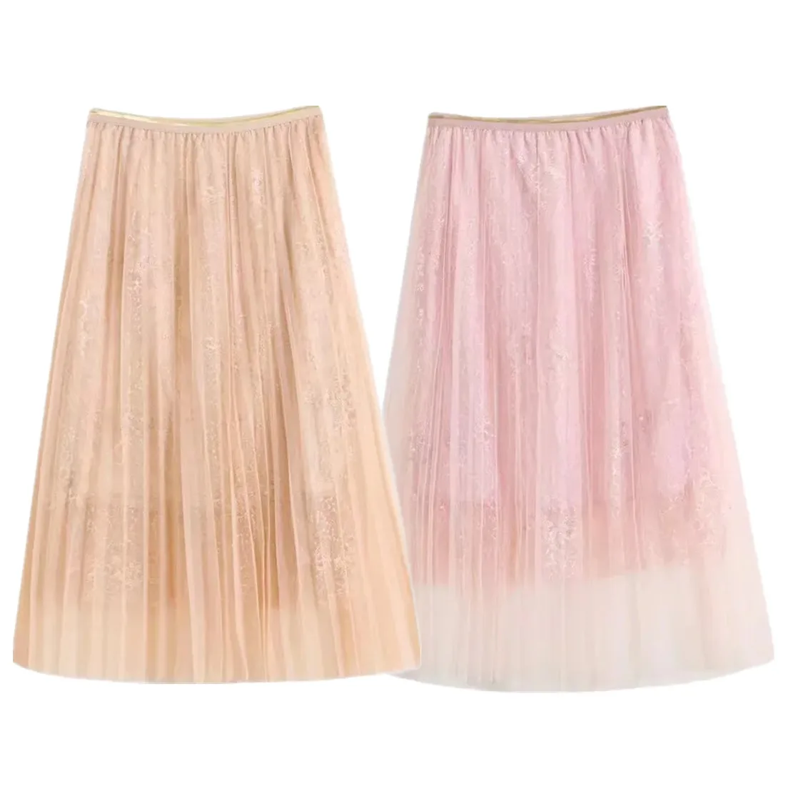 Maxdutti French Style Fashion Casual Skirt Women 2022 Elegant Gauze Beading Elegant High Waist Elastic Midi Skirts
Maxdutti French Style Fashion Casual Skirt Women 2022 Elegant Gauze Beading Elegant High Waist Elastic Midi Skirts