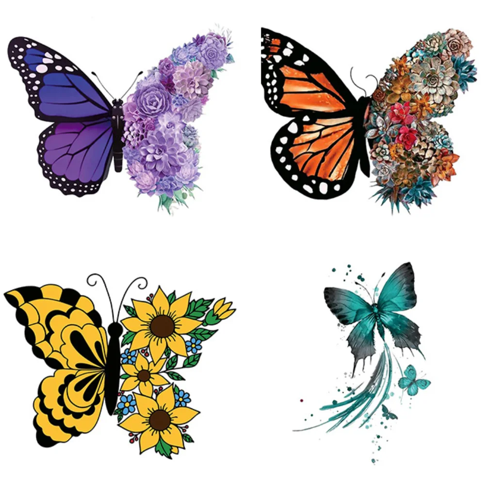 New Fashion Clothes Printing Colorful Butterfly Iron On Transfer For Clothing Washable Thermal Sticker Beautiful Flower Patches
New Fashion Clothes Printing Colorful Butterfly Iron On Transfer For Clothing Washable Thermal Sticker Beautiful Flower Patches