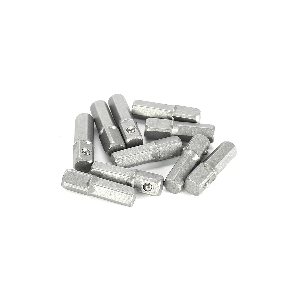New Practical Durable High Quality Socket Adapter 1/4" Hex To 1/4" Square Drive 10pcs 25mm Impact Quick Change
New Practical Durable High Quality Socket Adapter 1/4" Hex To 1/4" Square Drive 10pcs 25mm Impact Quick Change