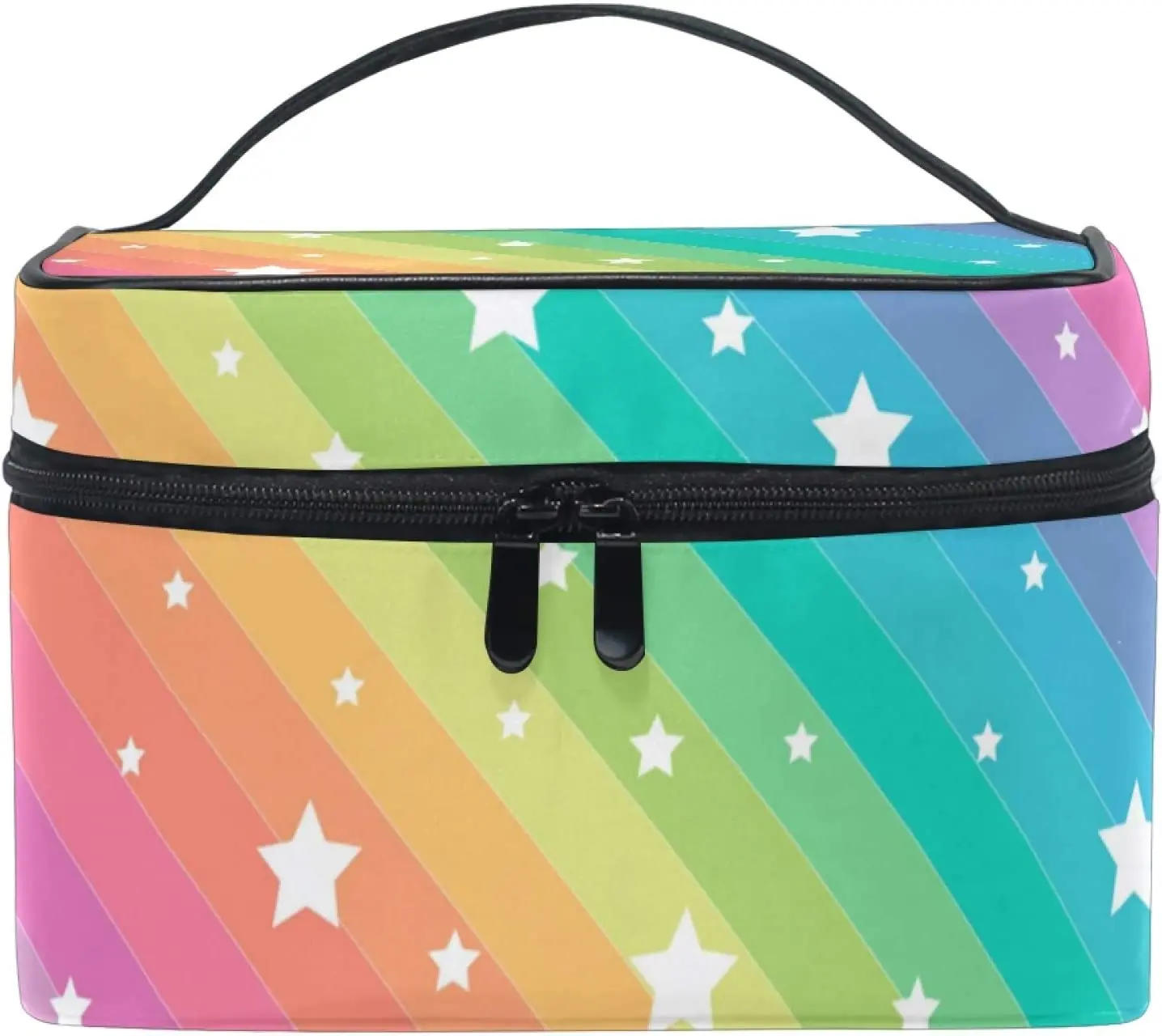 Makeup Bag, Rainbow Stars Travel Makeup Organizer Bag Cosmetic Cases Toiletry Bags for Girl Women Ladies
Makeup Bag, Rainbow Stars Travel Makeup Organizer Bag Cosmetic Cases Toiletry Bags for Girl Women Ladies