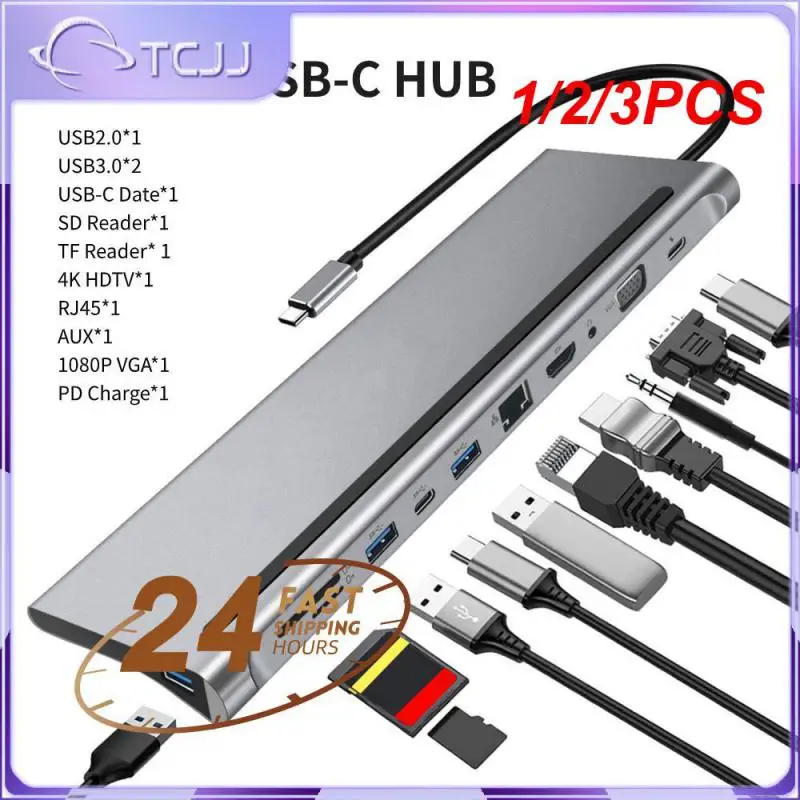 1/2/3PCS Docking Station USB C Hub Type-C To +VGA Adapter Dual Monitor with RJ45 Ethernet SD TF Audio PD for MacBook
1/2/3PCS Docking Station USB C Hub Type-C To +VGA Adapter Dual Monitor with RJ45 Ethernet SD TF Audio PD for MacBook