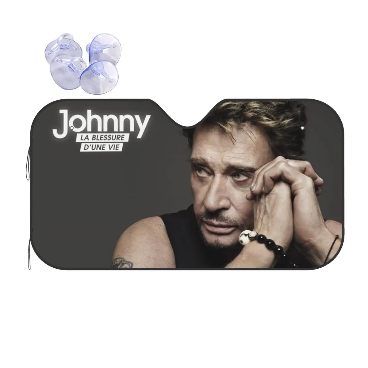 Fashionable Music Funny Windshield Sunshade 76x140cm Johnny Hallyday Foils Car Sunshade UV Protector
Fashionable Music Funny Windshield Sunshade 76x140cm Johnny Hallyday Foils Car Sunshade UV Protector