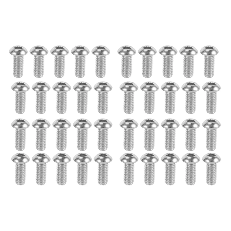 M6 X 14Mm Stainless Steel Button Head Socket Cap Screw 40 Pcs 
M6 X 14Mm Stainless Steel Button Head Socket Cap Screw 40 Pcs