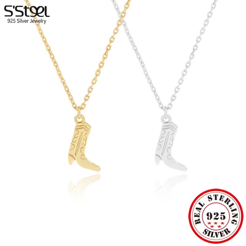 S'STEEL 925 Sterling Silver Boots Pendants Necklace Ladies Aesthetic Trending Products 2023 Accessories Luxury Designer Jewelry
S'STEEL 925 Sterling Silver Boots Pendants Necklace Ladies Aesthetic Trending Products 2023 Accessories Luxury Designer Jewelry