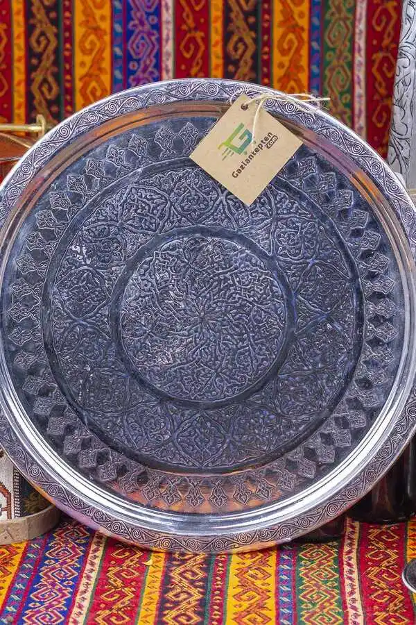 Made From Pure Copper Hand Made Embroidered Design Ottoman Madein Turkey Original Copper Tumbled Tray Pewter 35 Cm
Made From Pure Copper Hand Made Embroidered Design Ottoman Madein Turkey Original Copper Tumbled Tray Pewter 35 Cm