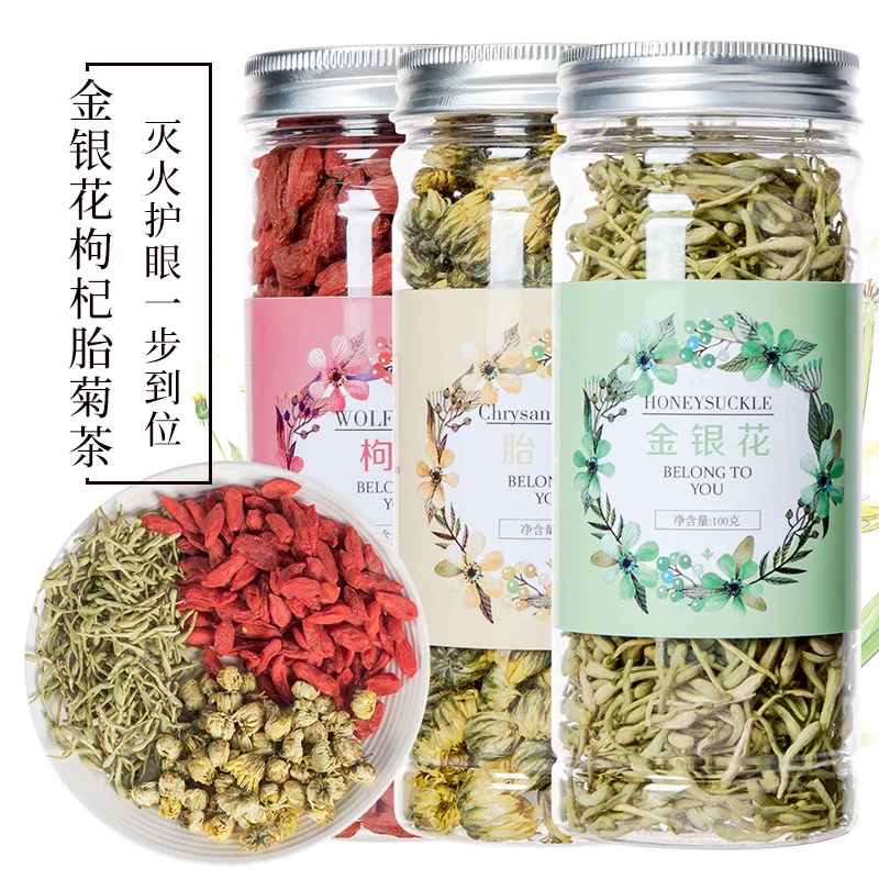 Buy 1 Get 2 Free Natural Honeysuckle wolfberry chrysanthemum tea canned combination scented tea dried flower tea
Buy 1 Get 2 Free Natural Honeysuckle wolfberry chrysanthemum tea canned combination scented tea dried flower tea