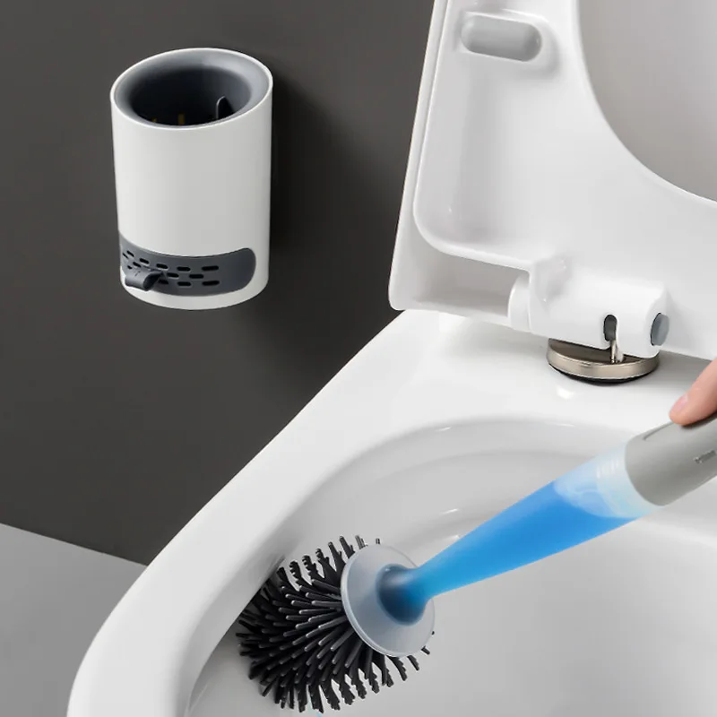 Silicone Toilet Brush Wall-Mounted Cleaning Tools Refill Liquid No Dead Corners Toilet Brush Home Bathroom Accessories Set
Silicone Toilet Brush Wall-Mounted Cleaning Tools Refill Liquid No Dead Corners Toilet Brush Home Bathroom Accessories Set