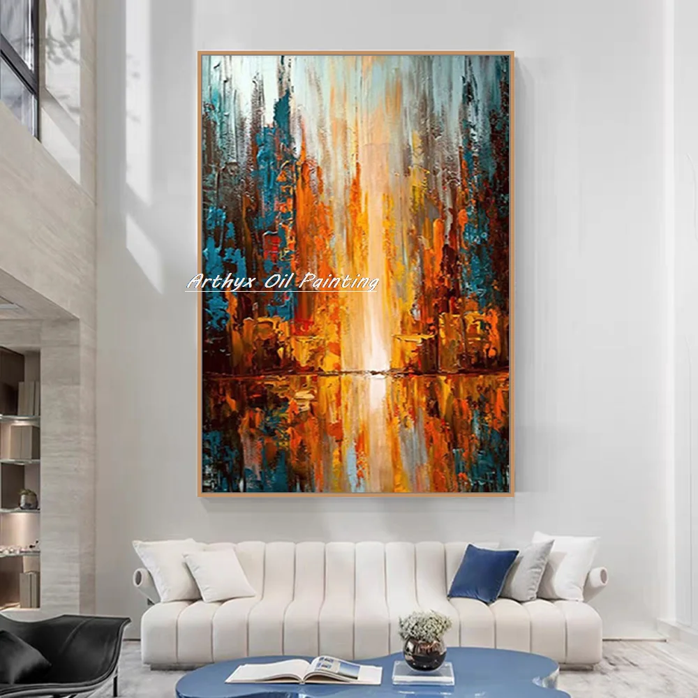 Arthyx Hand Made Abstract Thick Texture City Building Oil Paintings On Canvas Modern Wall Art Picture For Living Room Home Decor
Arthyx Hand Made Abstract Thick Texture City Building Oil Paintings On Canvas Modern Wall Art Picture For Living Room Home Decor