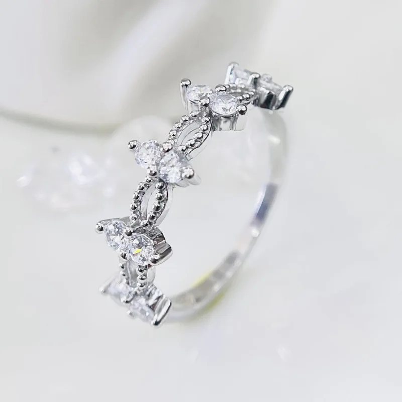 

DIWENFU Luxury 925 Sterling Silver Wedding Rings for Women Fine 3 Carats AAA+ Cubic Zirconia Ring Jewelry Anillos De Bizuteria
