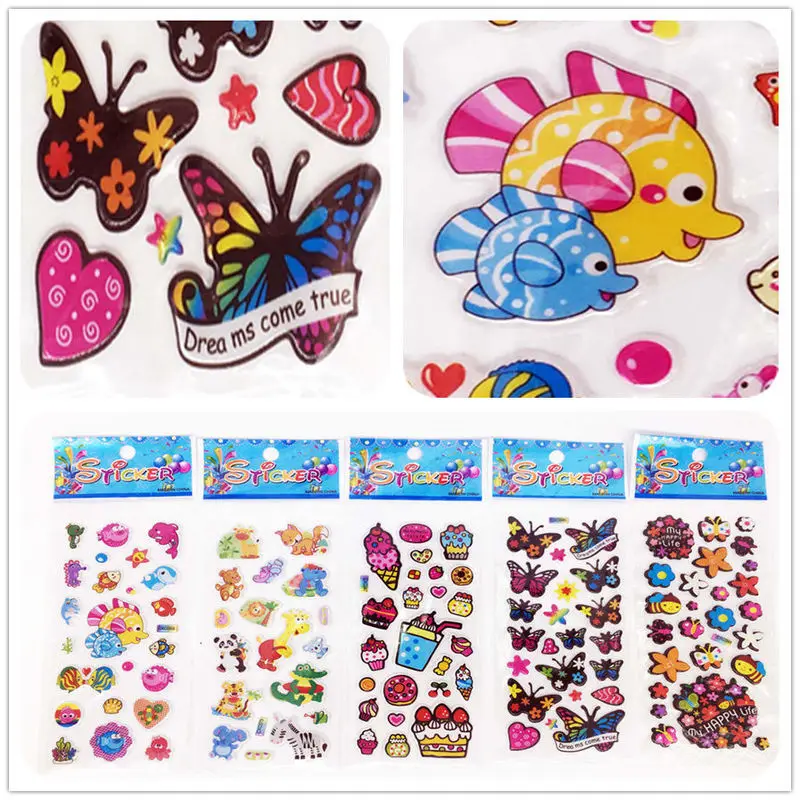 5 Sheets Stickers Lot Animal Ice Cream Butterfly Flower Party Kids Crafts Gifts Chirden Doll Birthday Game Party Gift
5 Sheets Stickers Lot Animal Ice Cream Butterfly Flower Party Kids Crafts Gifts Chirden Doll Birthday Game Party Gift