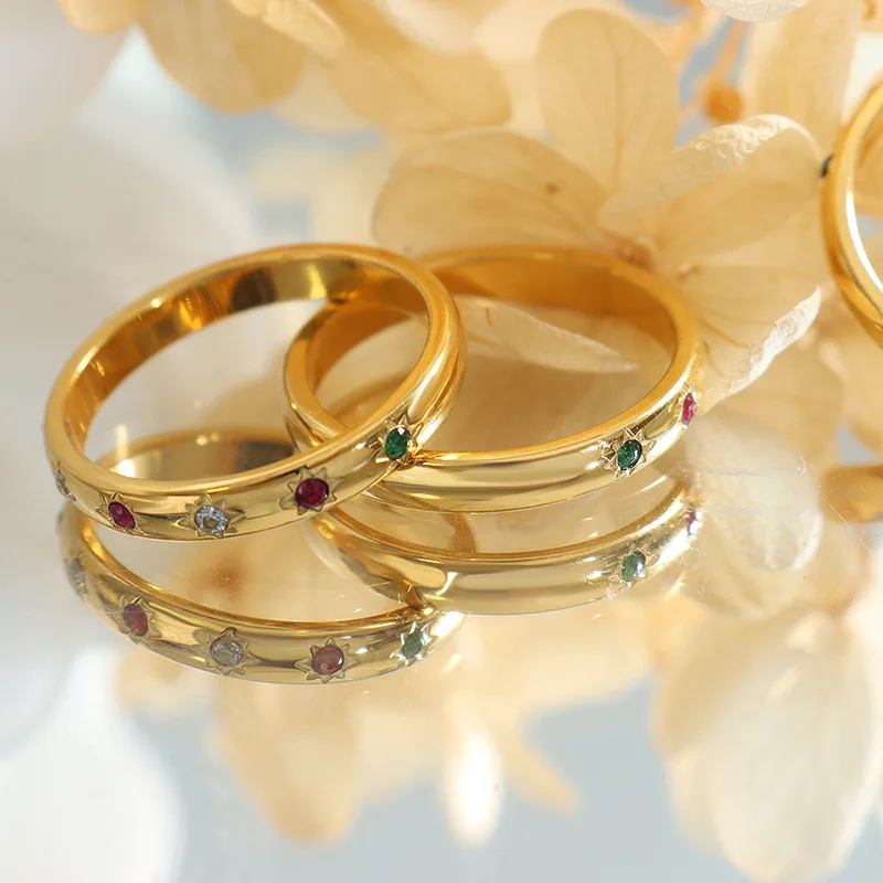 Stainless Steel Rings For Women Inlaid Zircon Ring High Quality Trendy Personality Accessories Girls Party Jewelry
Stainless Steel Rings For Women Inlaid Zircon Ring High Quality Trendy Personality Accessories Girls Party Jewelry