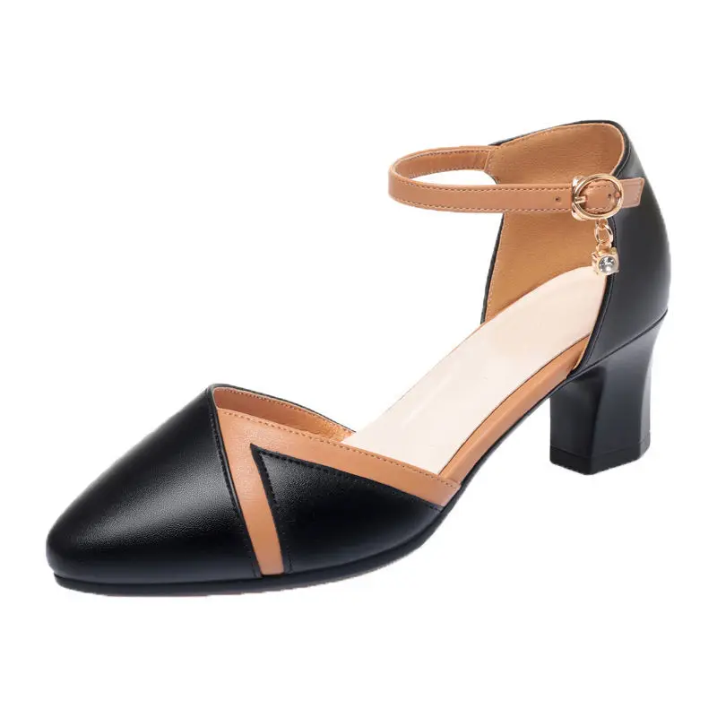 Soft Leather Women Pumps Summer 2022 New Fashion Female High Heels Shoes Mid-heel All-match Thick-heeled Women Pumps
Soft Leather Women Pumps Summer 2022 New Fashion Female High Heels Shoes Mid-heel All-match Thick-heeled Women Pumps