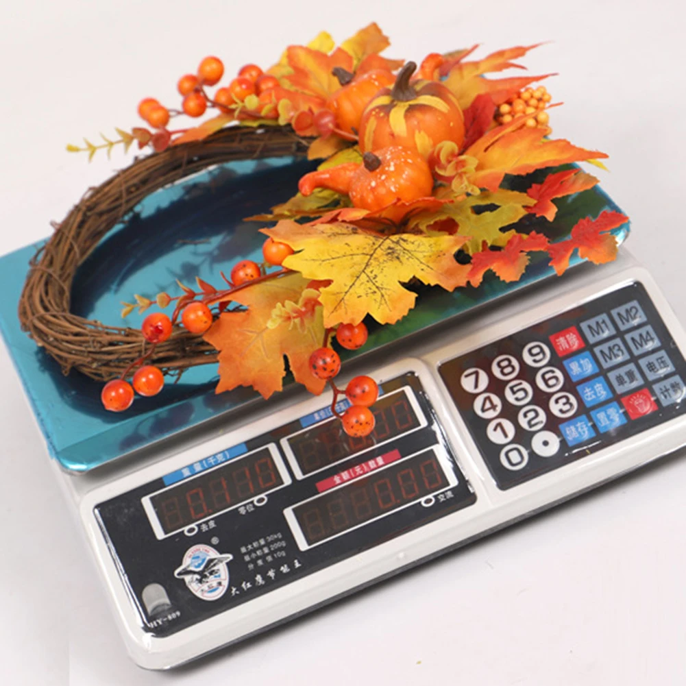 1PC Autumn Theme Door Wreath Artificial Pumpkin Berries Pine Cone Maple Home Holiday Party Material Halloween Decoration 2022
1PC Autumn Theme Door Wreath Artificial Pumpkin Berries Pine Cone Maple Home Holiday Party Material Halloween Decoration 2022