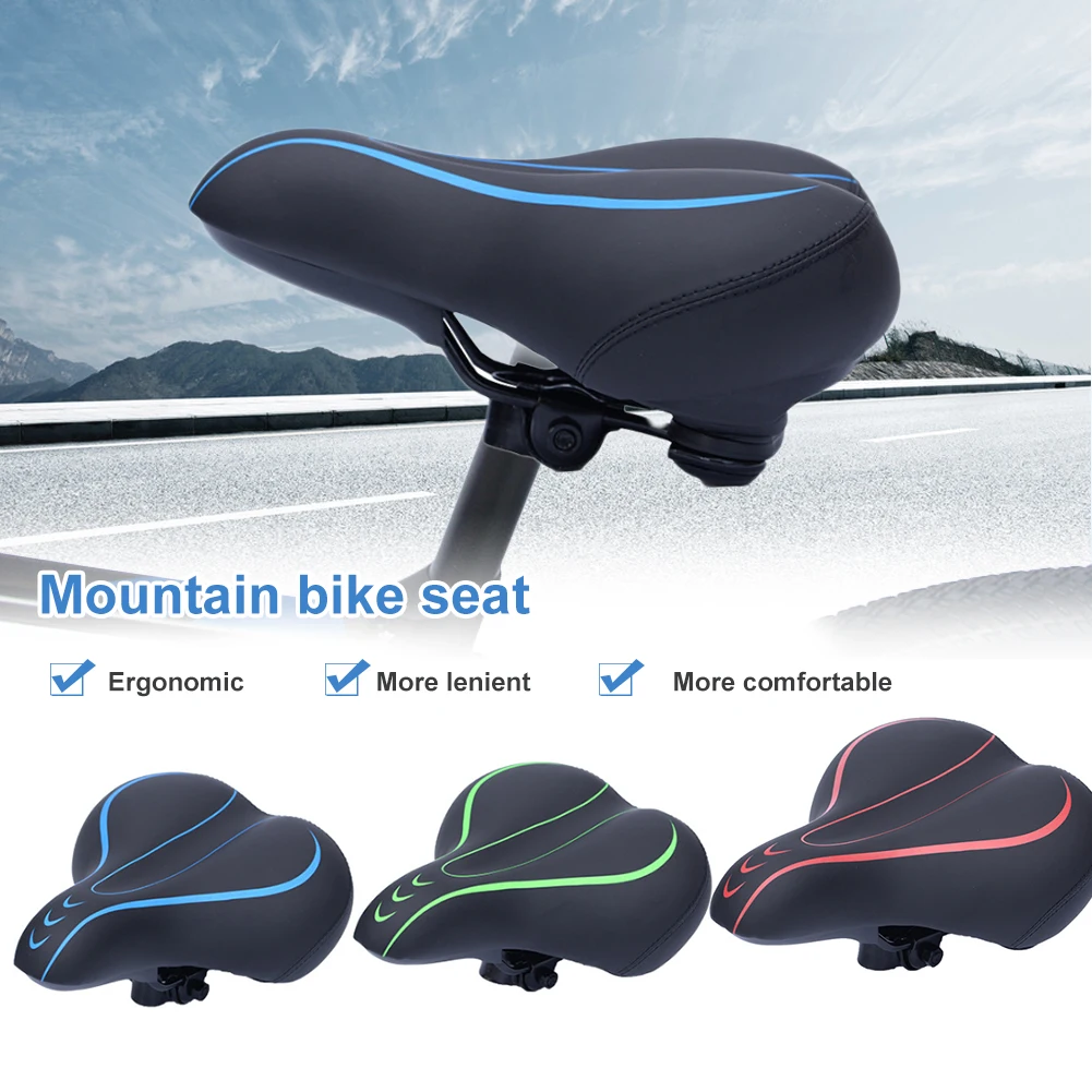 Bicycle Saddle With Inflatable Model 300mm*200mm Blue/Green/Red Silicone Bicycle Seat Cushion Black Steel Bow Accessories
Bicycle Saddle With Inflatable Model 300mm*200mm Blue/Green/Red Silicone Bicycle Seat Cushion Black Steel Bow Accessories