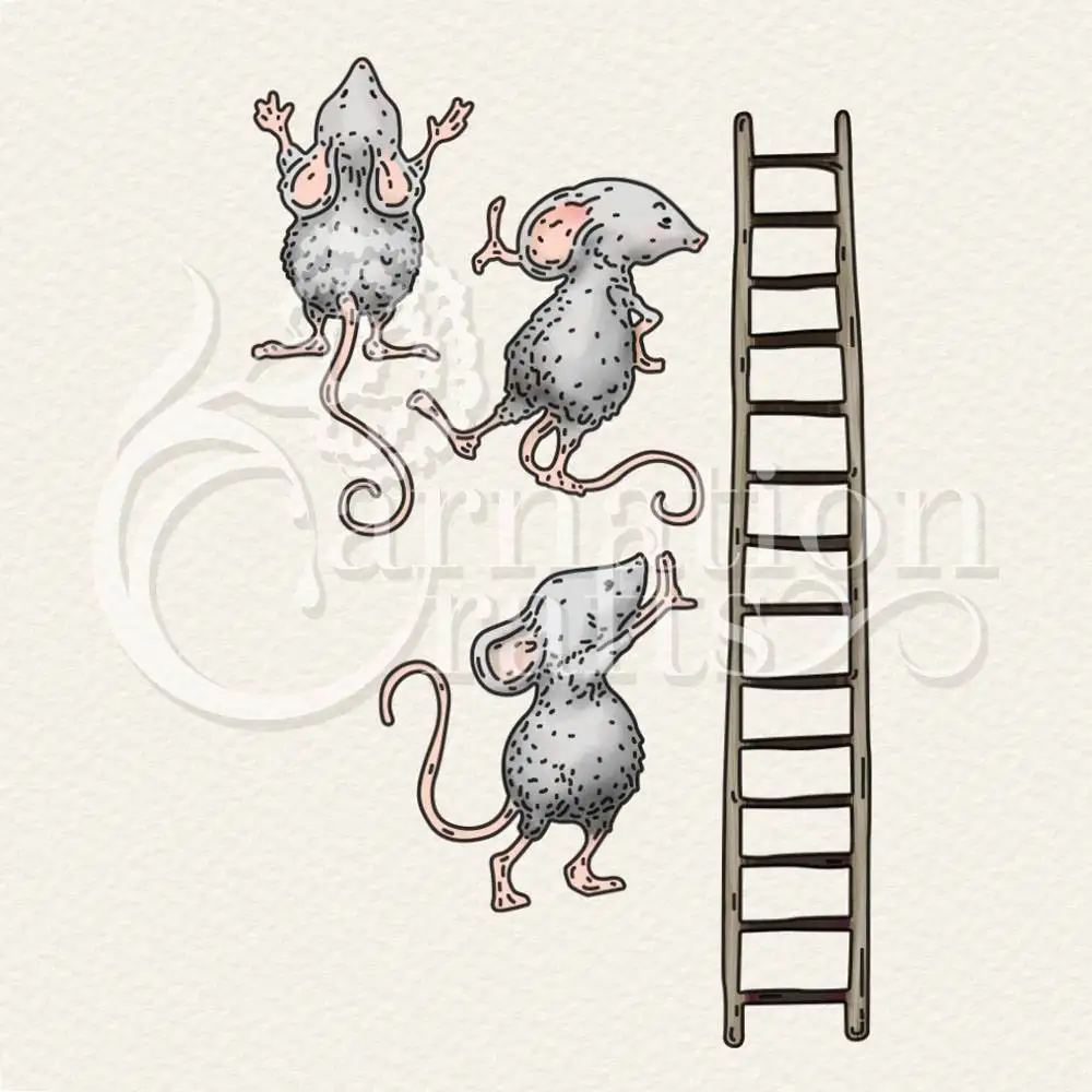 

Mice Ladder Metal Cutting Dies New Arrival 2022 Scrapbook Diary Decoration Embossing Template Diy Greeting Card Handmade