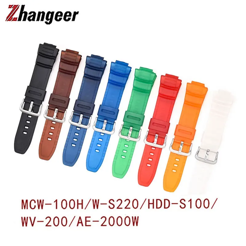 16mm Silicone Straps For Casio Watch MCW-100H/110H/W-S220/HDD-S100 WV-200/AE-2000/2100 Replace Wrist Band With Tool Accessories
16mm Silicone Straps For Casio Watch MCW-100H/110H/W-S220/HDD-S100 WV-200/AE-2000/2100 Replace Wrist Band With Tool Accessories