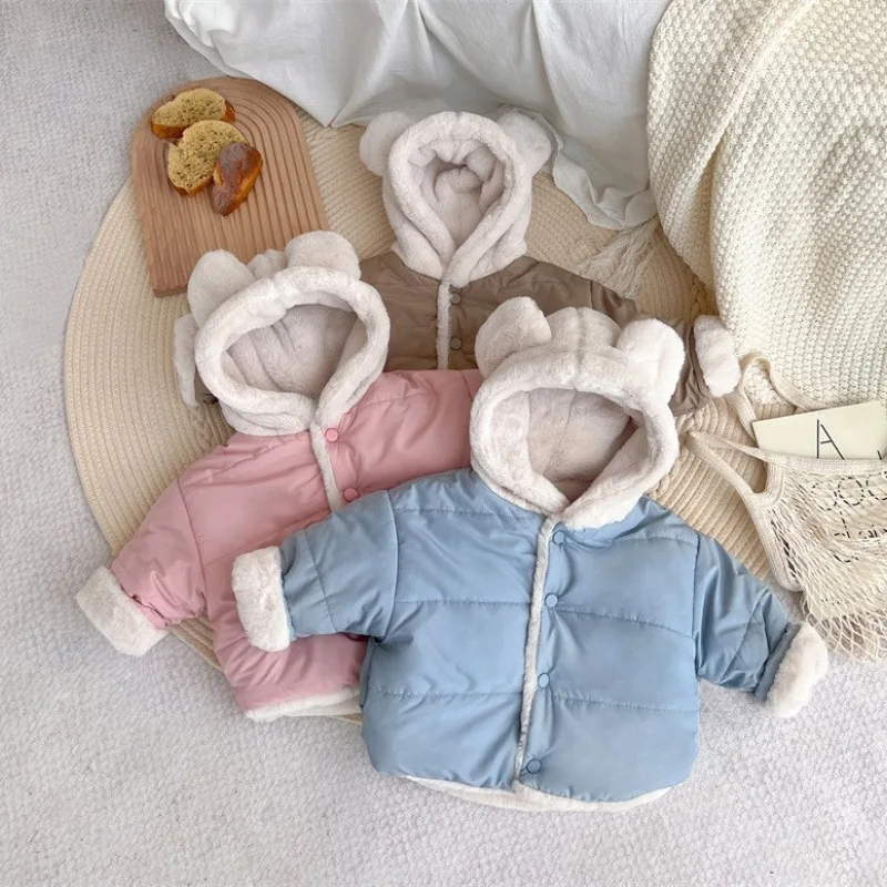 Children's Warm with Velvet down Cotton-Padded Coat Thickened Rabbit Fur Cotton-Padded Coat 
Children's Warm with Velvet down Cotton-Padded Coat Thickened Rabbit Fur Cotton-Padded Coat