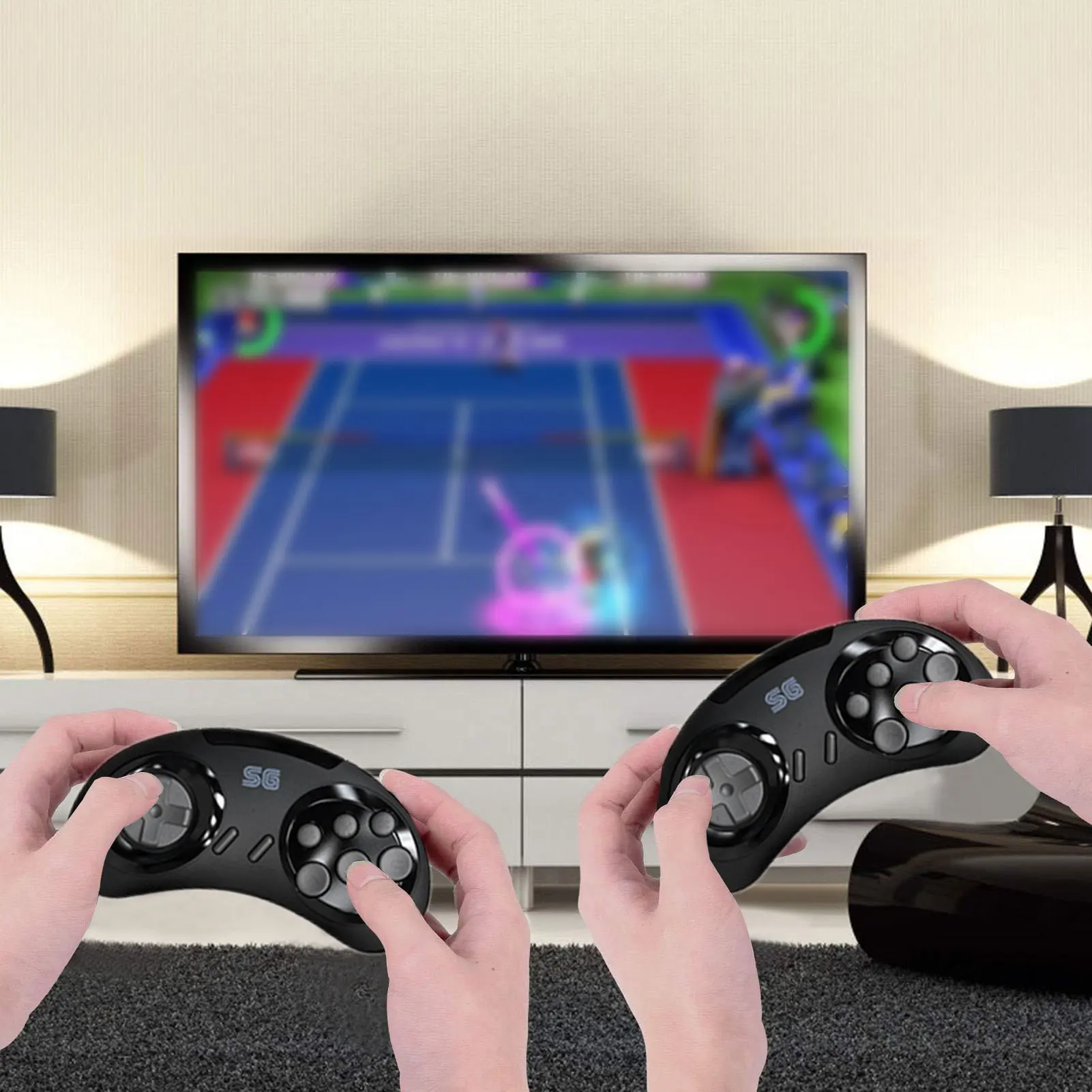 16-битная Классическая игровая консоль MD Sega Home HD MI-совместимая игровая консоль HD TV с 2 контроллерами с более 1900 играми
16-битная Классическая игровая консоль MD Sega Home HD MI-совместимая игровая консоль HD TV с 2 контроллерами с более 1900 играми