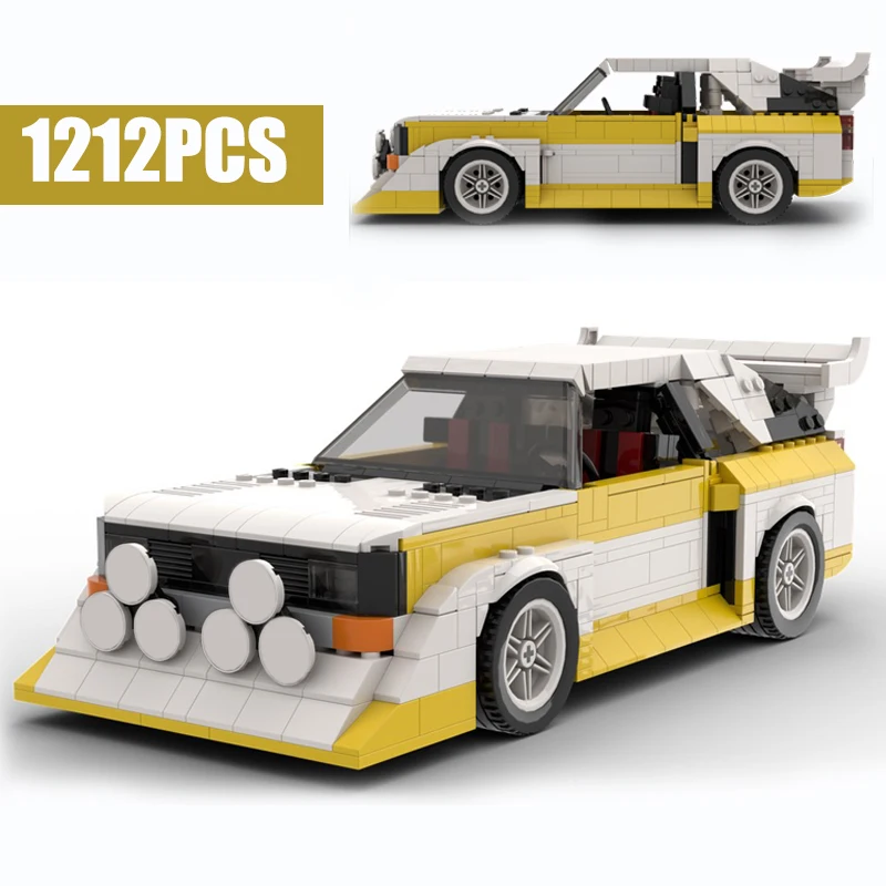 

New HighhSeries Sports Car Sport Quattro S1 Rally Car MOC-43616 Building Kits Blocks Bricks Toys Children Kids birthday Gifts