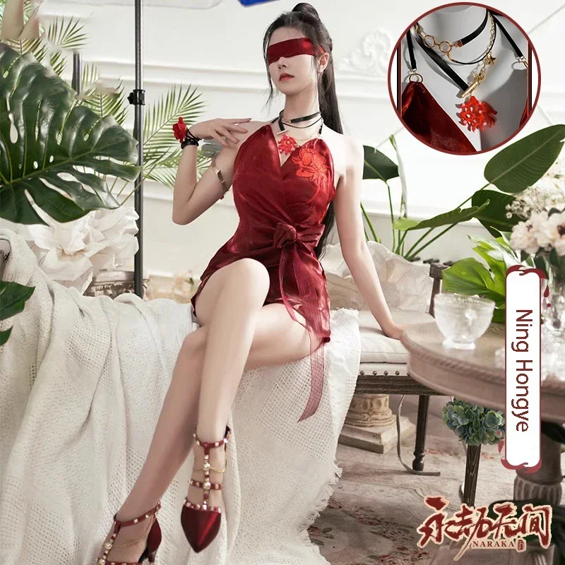 Game Ning Hongye Swimsuit Naraka: Bladepoint Cosplay Costume Swimwear Red Bikini Carnival Halloween ComiCon Uniform For Women
Game Ning Hongye Swimsuit Naraka: Bladepoint Cosplay Costume Swimwear Red Bikini Carnival Halloween ComiCon Uniform For Women