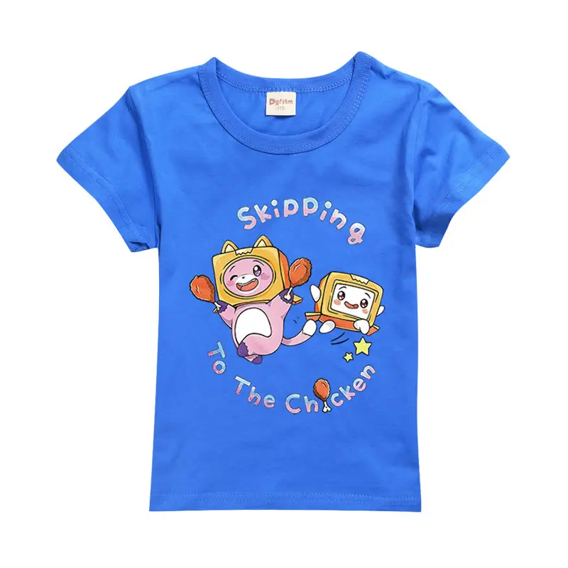 Summer Lankybox T Shirt For Teen Boy Girl Clothes Fashion Boxy Cyborg Kid 100% Cotton Print Tee Children Cartoon Top 3-14 Year
Summer Lankybox T Shirt For Teen Boy Girl Clothes Fashion Boxy Cyborg Kid 100% Cotton Print Tee Children Cartoon Top 3-14 Year