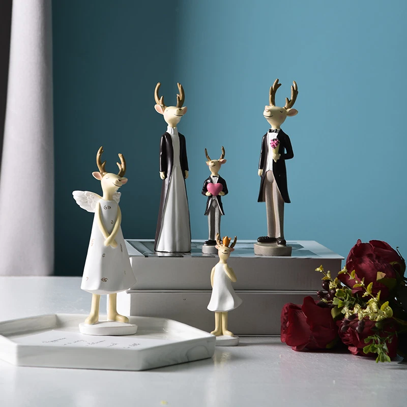Cartoon Elk Deer Doll Creative Resin Home Desk Decor Miniature Figurines Home Decoration Accessories Modern Craft Christmas Gift
Cartoon Elk Deer Doll Creative Resin Home Desk Decor Miniature Figurines Home Decoration Accessories Modern Craft Christmas Gift