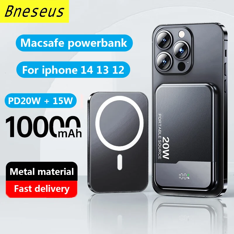 New Macsafe Powerbank 10000mAh 15w Magnetic Wireless Power Bank For iphone 12 13 14 Fast Charger External Auxiliary Battery Pack
New Macsafe Powerbank 10000mAh 15w Magnetic Wireless Power Bank For iphone 12 13 14 Fast Charger External Auxiliary Battery Pack