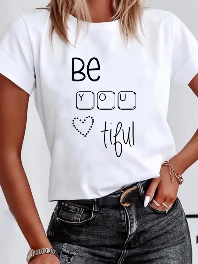 Graphic T-shirt Short Sleeve Clothes Women Clothing Print T Shirt Fashion 90s Trend Style Trend Summer Kawaii Basic Tee Top
Graphic T-shirt Short Sleeve Clothes Women Clothing Print T Shirt Fashion 90s Trend Style Trend Summer Kawaii Basic Tee Top