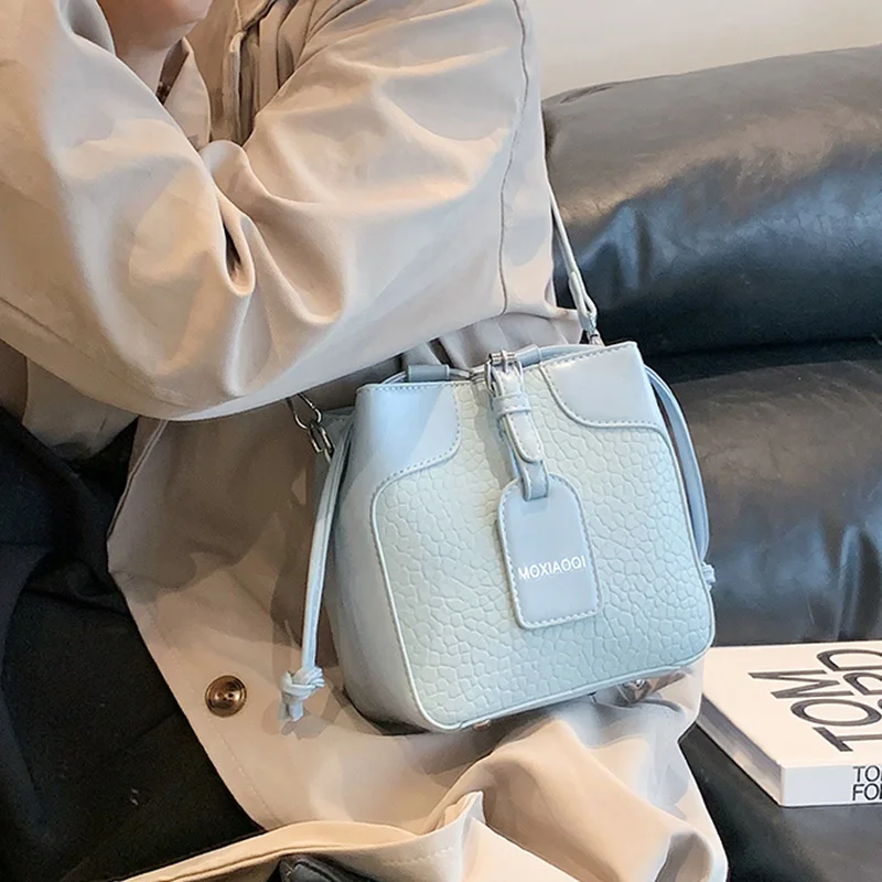 INS Fashion Women Drawstring Shoulder Bags Luxury Ladies Simplicity Crossbody Bags Small Totes Blue Pink Bucket Bags Handbags
INS Fashion Women Drawstring Shoulder Bags Luxury Ladies Simplicity Crossbody Bags Small Totes Blue Pink Bucket Bags Handbags