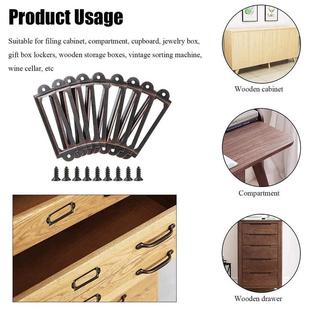 Accessories Brass Label Holders 50/100pcs 60mmx18mm Antique Brass Drawer Cabinet Handle Card Holder Iron Label
Accessories Brass Label Holders 50/100pcs 60mmx18mm Antique Brass Drawer Cabinet Handle Card Holder Iron Label
