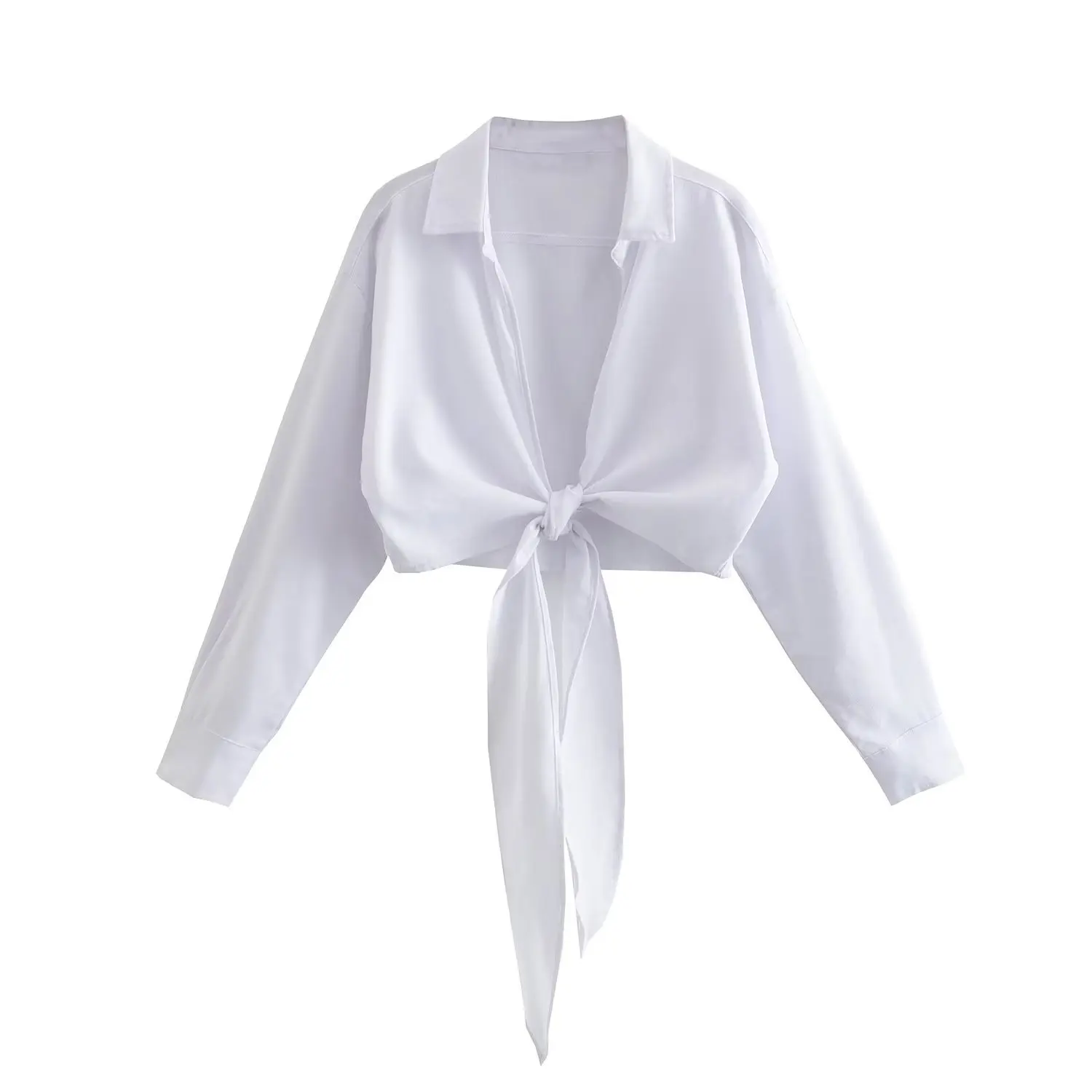 2022 Women Chic solid Tops Fashion With Bow Tied Linen Cropped Shirts Vintage lapel Collar Long Sleeve Female Blouses
2022 Women Chic solid Tops Fashion With Bow Tied Linen Cropped Shirts Vintage lapel Collar Long Sleeve Female Blouses