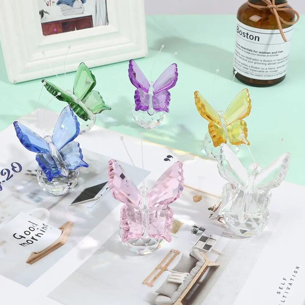 Ornament Flying Butterfly Tabletop Wedding Decor Collection Craft Crystal Figurine Glass Ornament Homes Decoration Gifts
Ornament Flying Butterfly Tabletop Wedding Decor Collection Craft Crystal Figurine Glass Ornament Homes Decoration Gifts