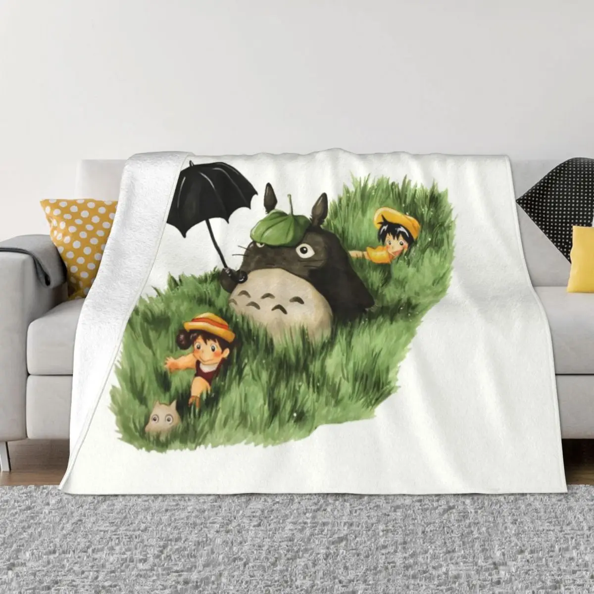 

Мультяшное фланелевое одеяло Тоторо с рисунком из аниме, флисовые одеяла в стиле Мой сосед для дивана, детские подарочные одеяла для девочек и мальчиков, мягкое милое одеяло, покрывало для кровати