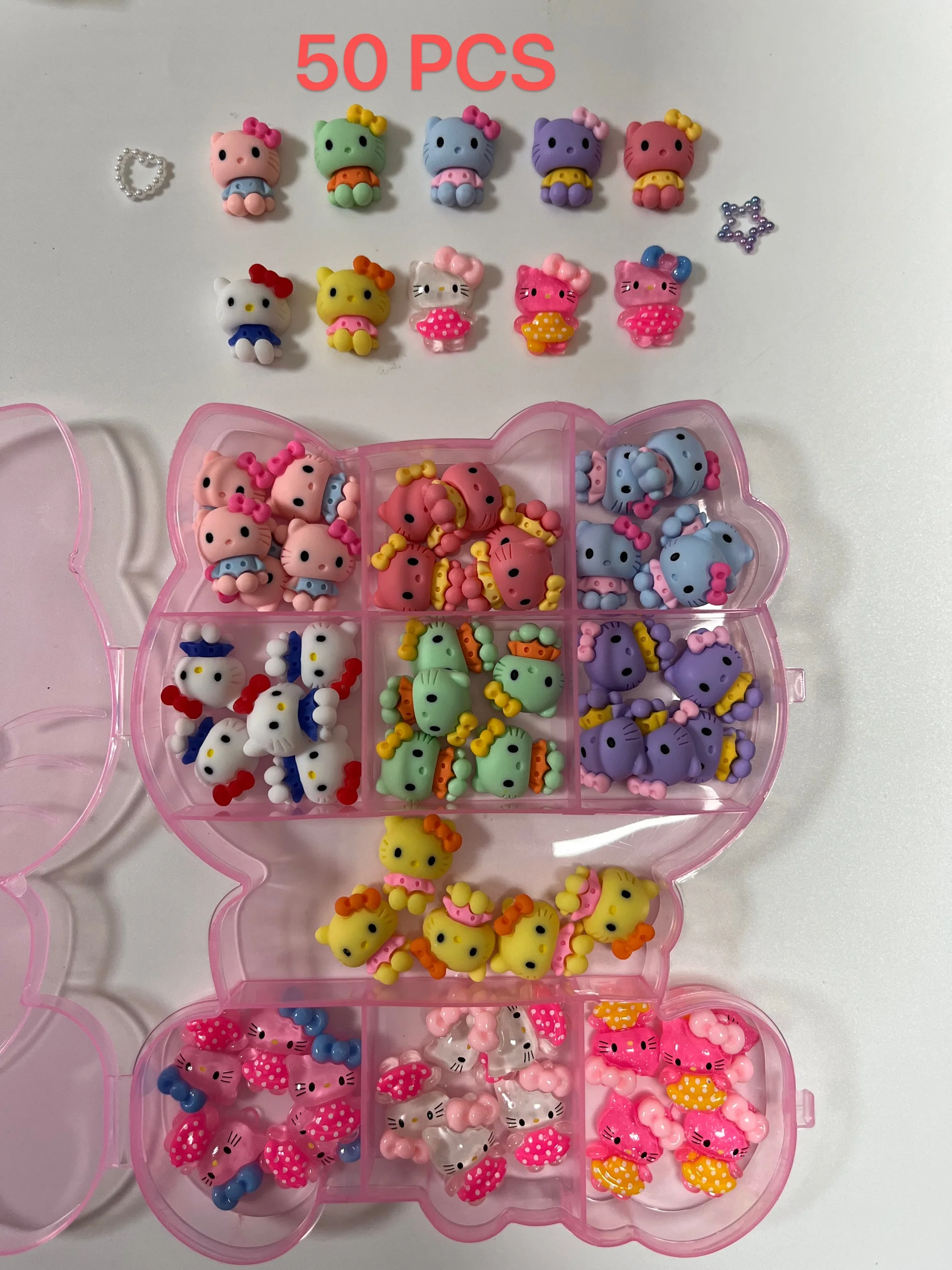 50 шт. микс Каваий медведь Sanrio средней и большой полимерные Мультяшные украшения ювелирные изделия с большим котенком курумис подвески для д...
50 шт. микс Каваий медведь Sanrio средней и большой полимерные Мультяшные украшения ювелирные изделия с большим котенком курумис подвески для д...