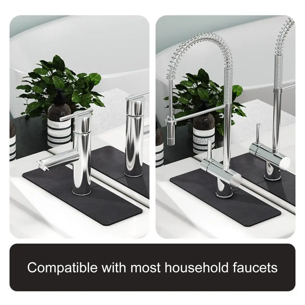 Tap Mat Durable Solid Color Multi-purpose Universal Moistureproof Sink Counter Pad Faucet Pad for Dorm
Tap Mat Durable Solid Color Multi-purpose Universal Moistureproof Sink Counter Pad Faucet Pad for Dorm