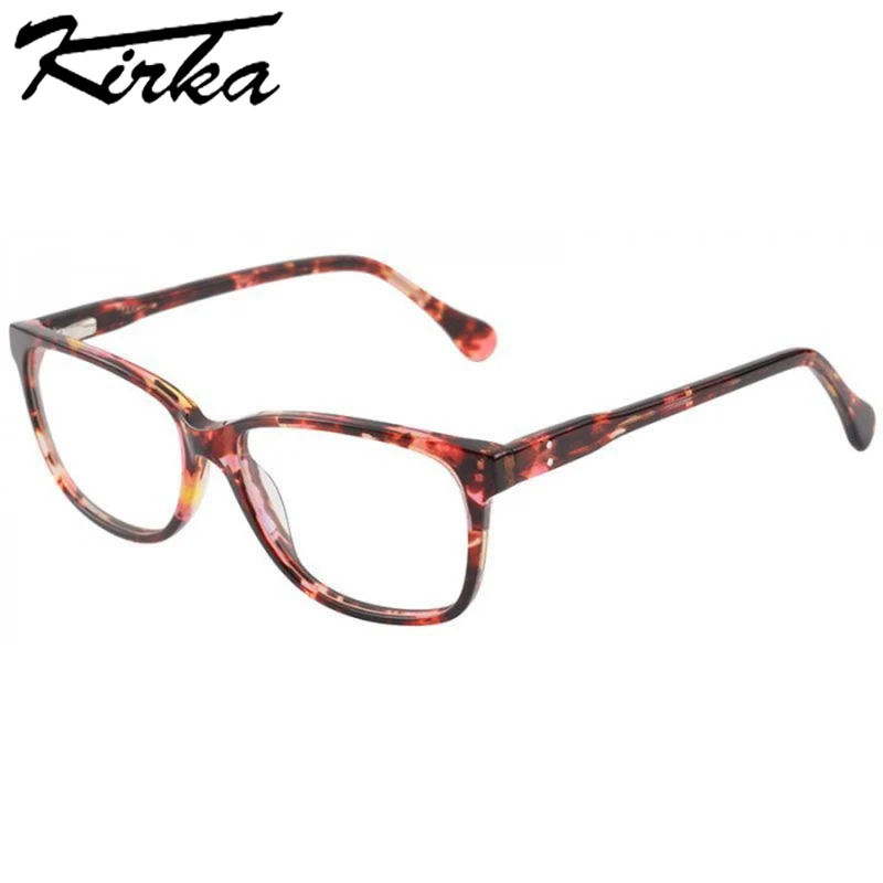 

Kirka Women Glasses Frames Lady Suqare Frame Female Eyeglasses Frame Optical Prescription with Clear Lens Anti-blue Glasses