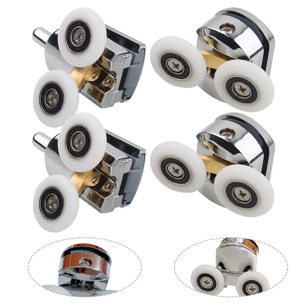 4 Pcs 23Mm Shower Door Rollers Zinc Alloy Double-Wheel Sliding Shower Door Roller Bearing Wheel Runners Replacement Accessories
4 Pcs 23Mm Shower Door Rollers Zinc Alloy Double-Wheel Sliding Shower Door Roller Bearing Wheel Runners Replacement Accessories